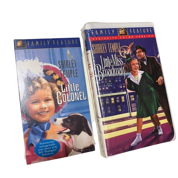 Shirley Temple SEALED VHS Movies Lot of 2 NEW - Picture 1 of 3